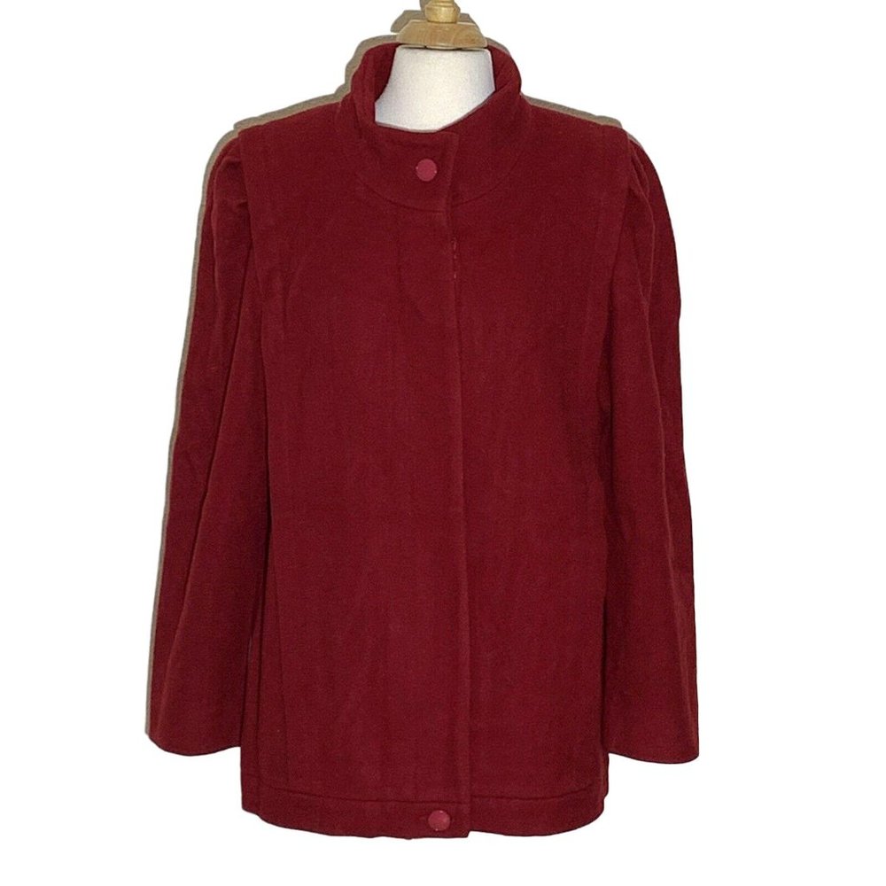 Mackintosh Womens Jacket M Red Pure Wool USA
